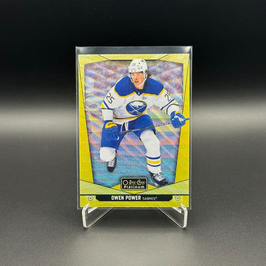 2024-25 O-Pee-Chee Platinum OWEN POWER #120 Neon Yellow Surge - Buffalo Sabres