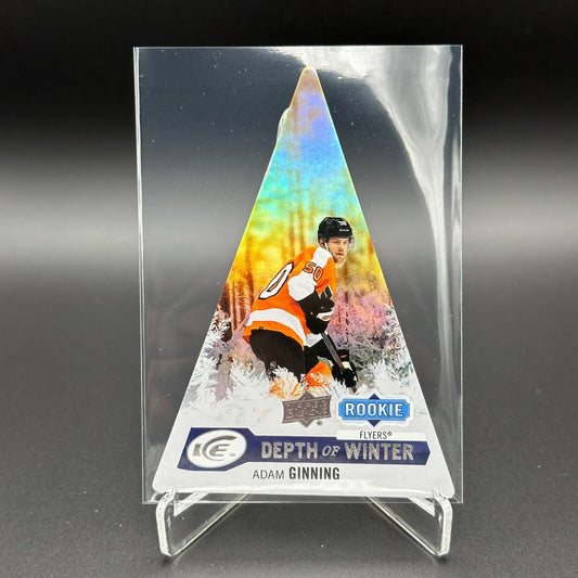 2023-24 UD Ice ADAM GINNING #DW-39 Depth of Winter Rookie - Philadelphia Flyers