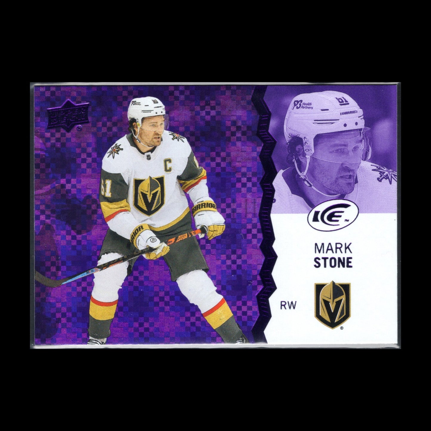 2023-24 UD Ice MARK STONE #79 Purple - Vegas Golden Knights
