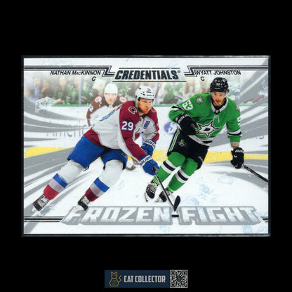 2024-25 UD Credentials NATHAN MACKINNON / WYATT JOHNSTON #FF-JM Frozen Fight