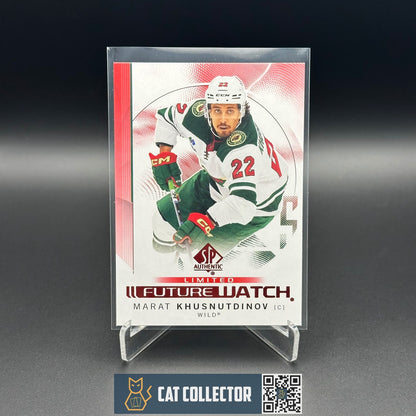 2024-25 UD SP Authentic MARAT KHUSNUTDINOV #124 Future Watch Limited Red RC