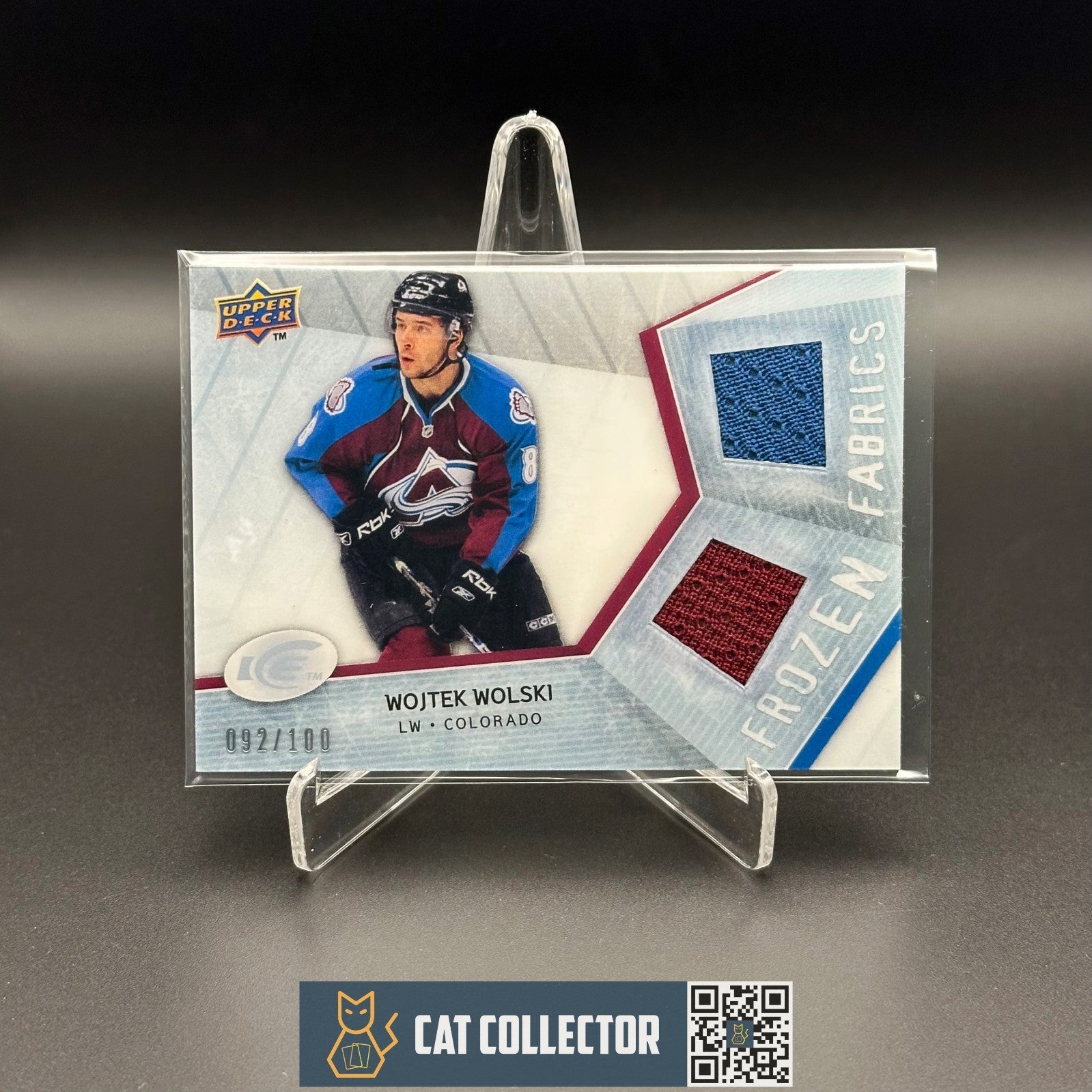 2008-09 UD Ice WOJTEK WOLSKI #FF-WW Frozen Fabrics /100 Jersey