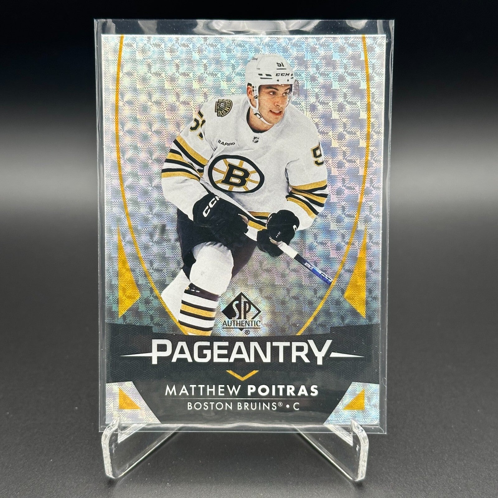 2023-24 UD SP Authentic MATTHEW POITRAS #P-81 Pageantry - Boston Bruins