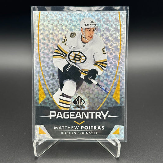 2023-24 UD SP Authentic MATTHEW POITRAS #P-81 Pageantry - Boston Bruins