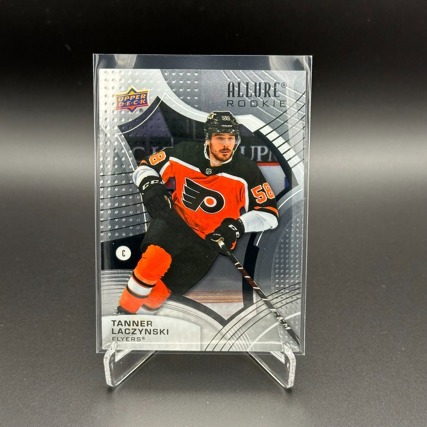 2021-22 UD Allure TANNER LACZYNSKI #114 Rookie RC - Philadelphia Flyers