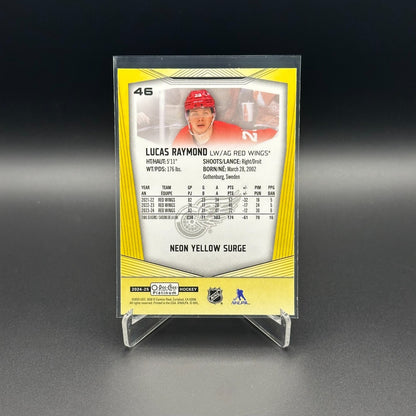 2024-25 O-Pee-Chee Platinum LUCAS RAYMOND #45 Neon Yellow Surge