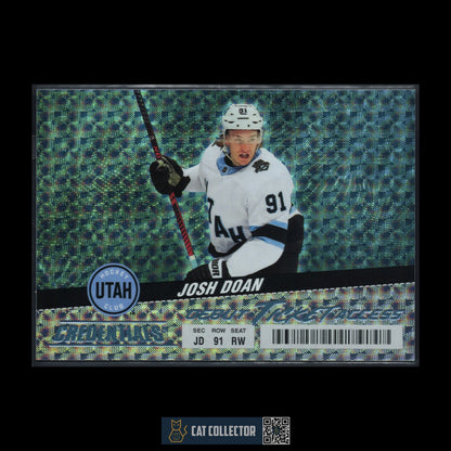 2024-25 UD Credentials JOSH DOAN #124 Debut Ticket Access Horizontal RC