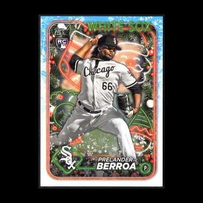 2024 Topps Holiday PRELANDER BERROA #H182 RC - Chicago White Sox