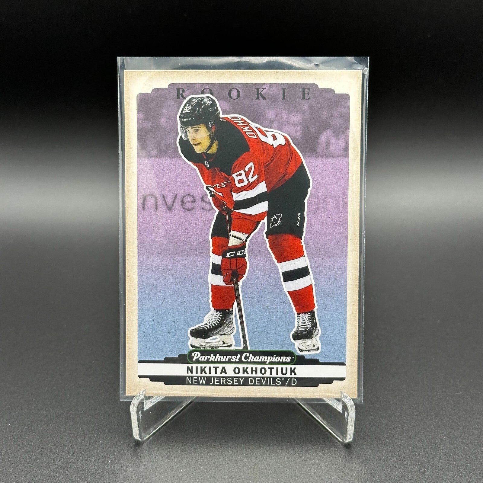 2022-23 UD Parkhurst Champions NIKITA OKHOTIUK #281 Color Variant Rookie