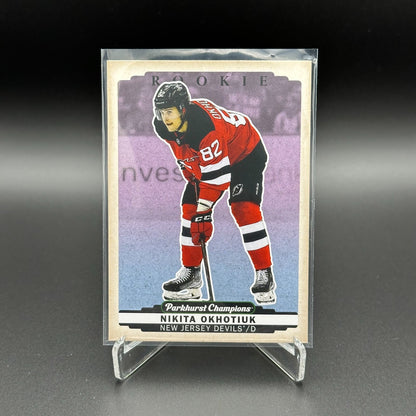2022-23 UD Parkhurst Champions NIKITA OKHOTIUK #281 Color Variant Rookie