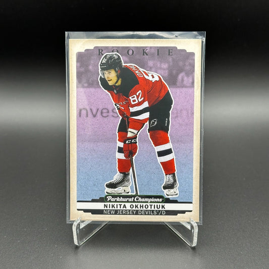 2022-23 UD Parkhurst Champions NIKITA OKHOTIUK #281 Color Variant Rookie