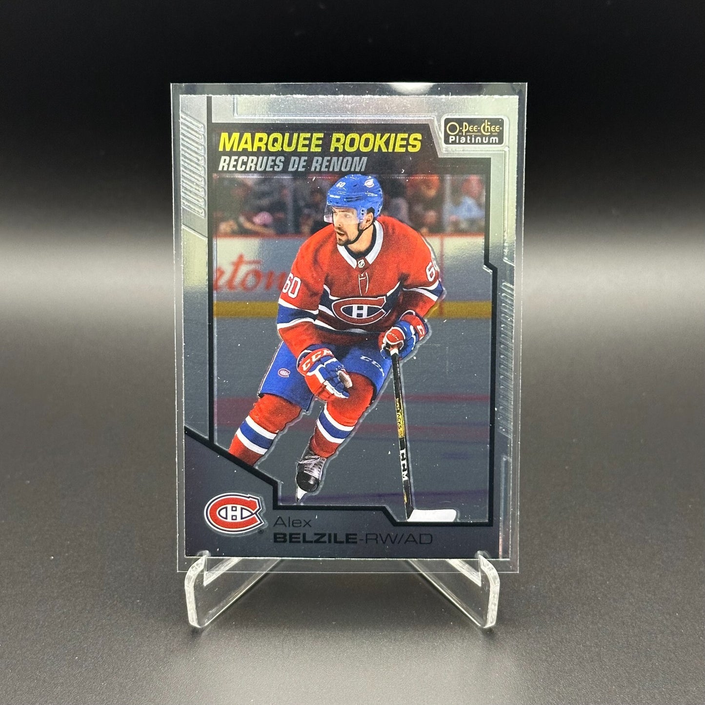 2020-21 O-Pee-Chee Platinum ALEX BELZILE #187 Marquee Rookie RC - MTL Canadiens