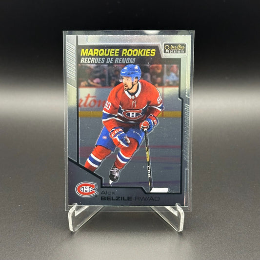 2020-21 O-Pee-Chee Platinum ALEX BELZILE #187 Marquee Rookie RC - MTL Canadiens