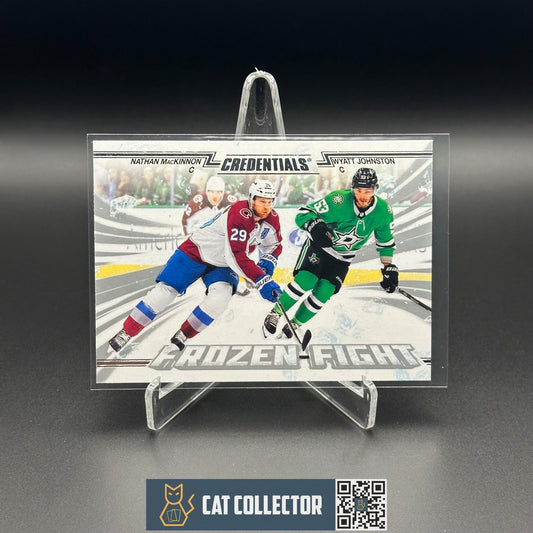 2024-25 UD Credentials NATHAN MACKINNON / WYATT JOHNSTON #FF-JM Frozen Fight