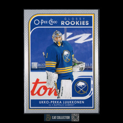 2021-22 UD Series 2 UKKO-PEKKA LUUKKONEN #R-16 OPC Glossy Rookies Silver RC