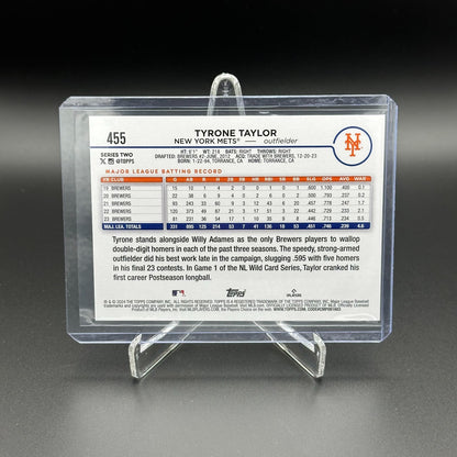 2024 Topps Series 2 TYRONE TAYLOR #455 Holiday Parallel - New York Mets