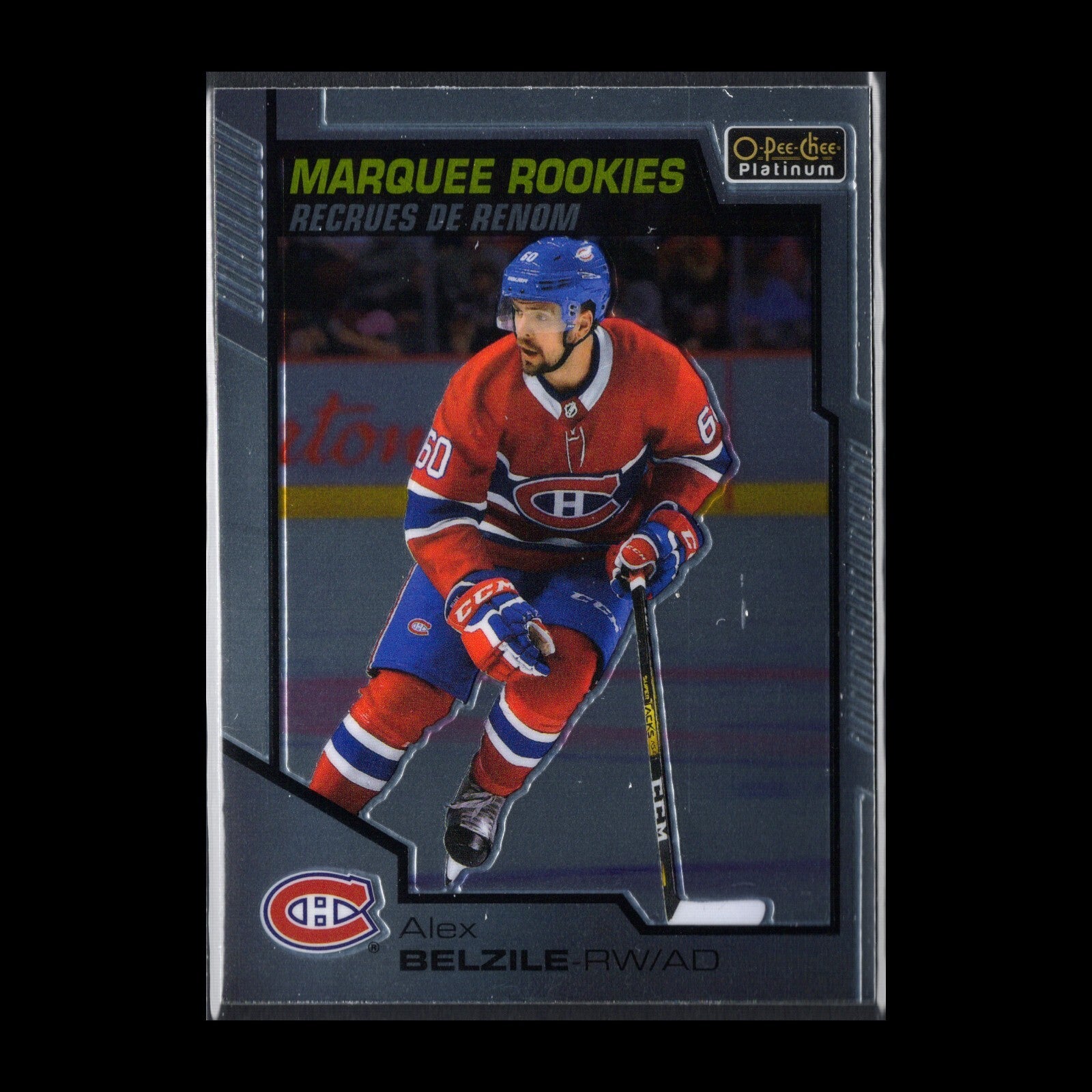 2020-21 O-Pee-Chee Platinum ALEX BELZILE #187 Marquee Rookie RC - MTL Canadiens