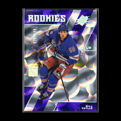 2023-24 UD SPx WILL CUYLLE #108 Parallax Purple RC /149 - New York Rangers