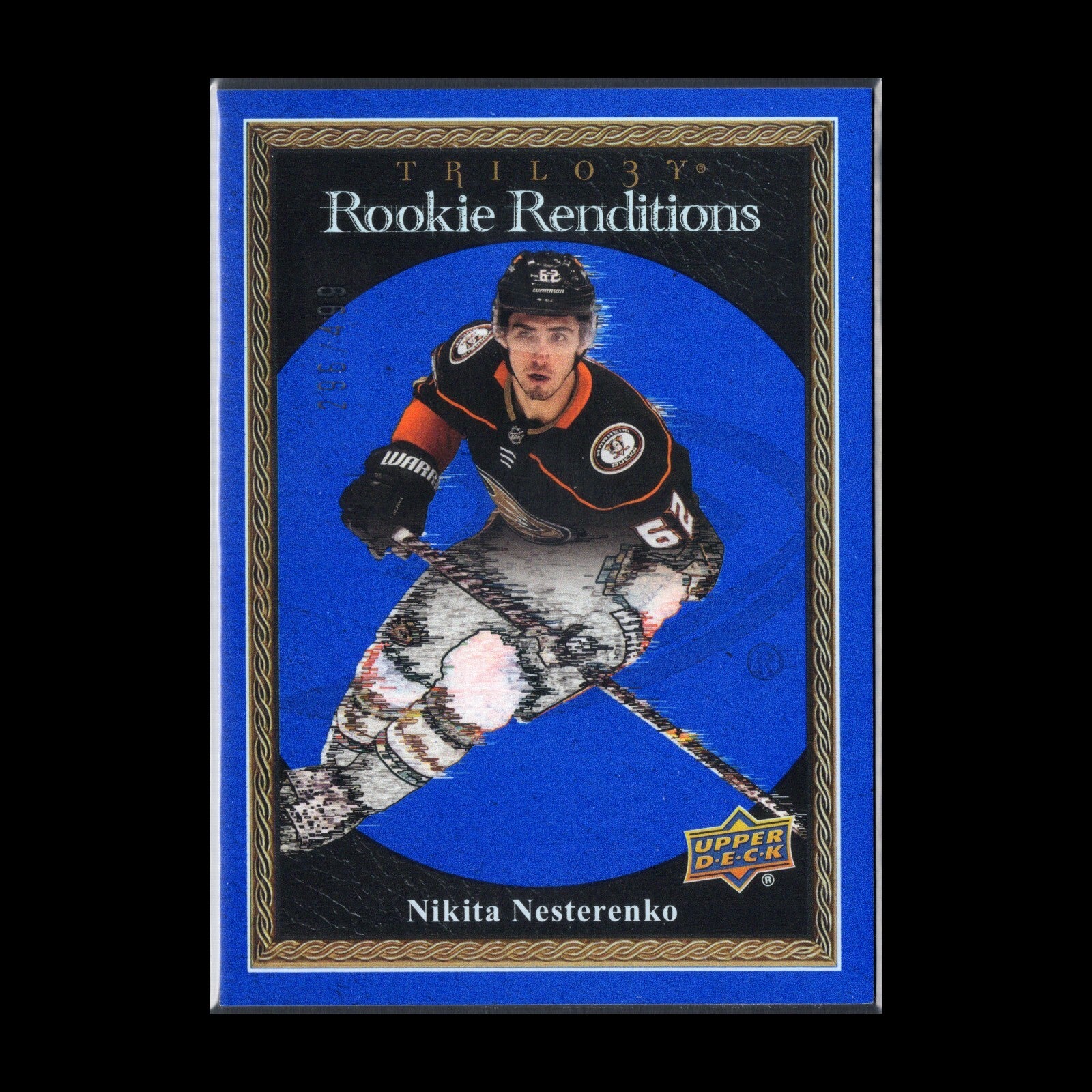 2023-24 UD Trilogy NIKITA NESTERENKO #RR-26 Rookie Renditions Blue /499
