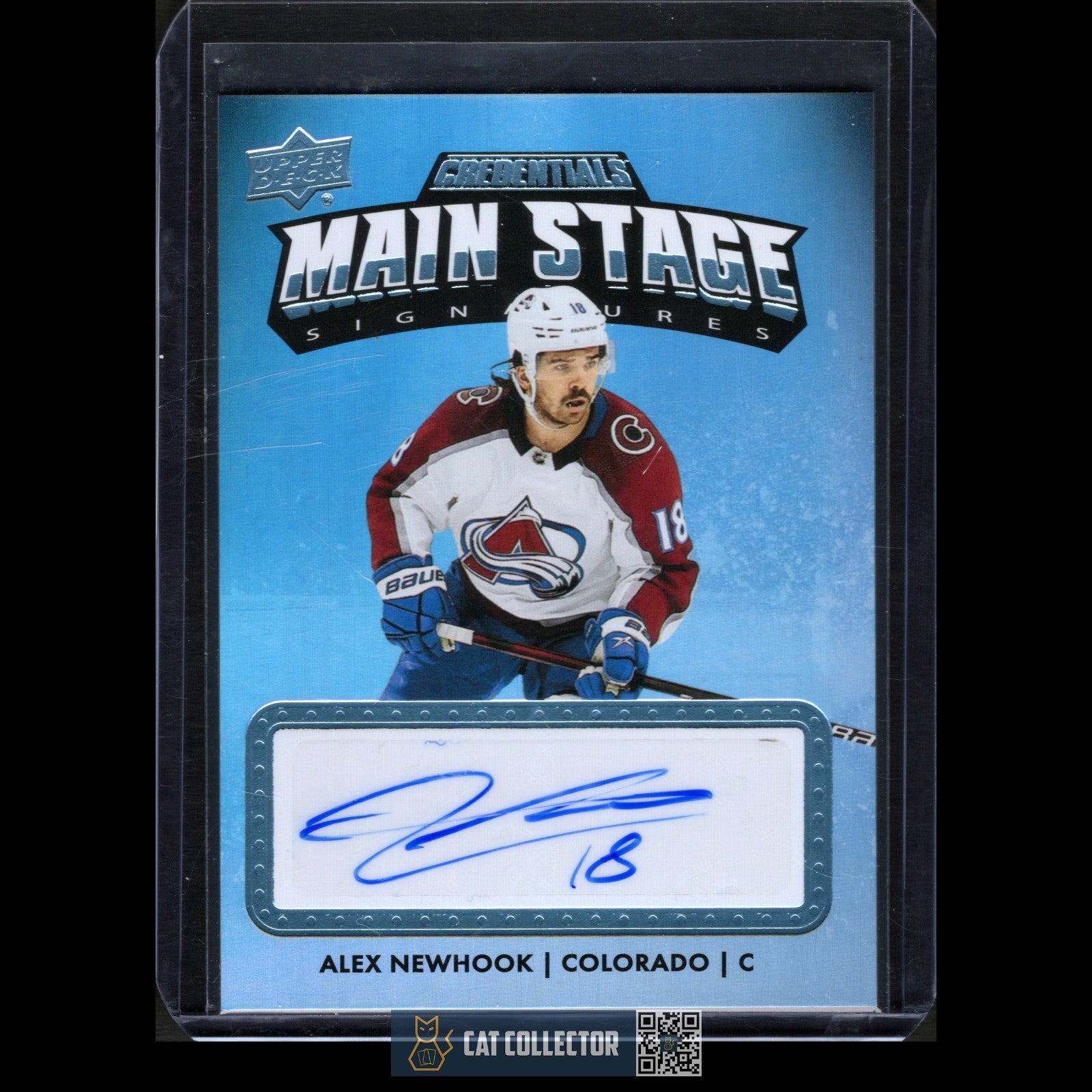 2022-23 UD Credentials ALEX NEWHOOK #MS-AN Main Stage Autograph