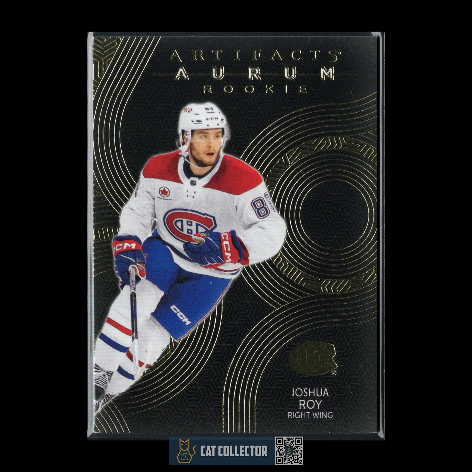 2024-25 UD Artifacts JOSHUA ROY #A-JO Aurum Bounty UNSCRATCHED Rookie