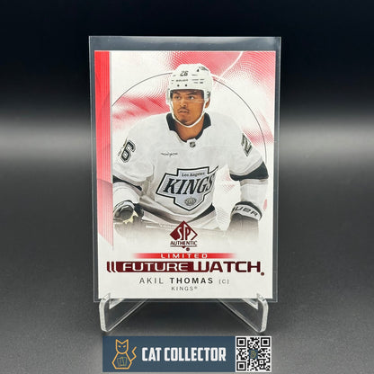 2024-25 UD SP Authentic AKIL THOMAS #130 Future Watch Limited Red RC