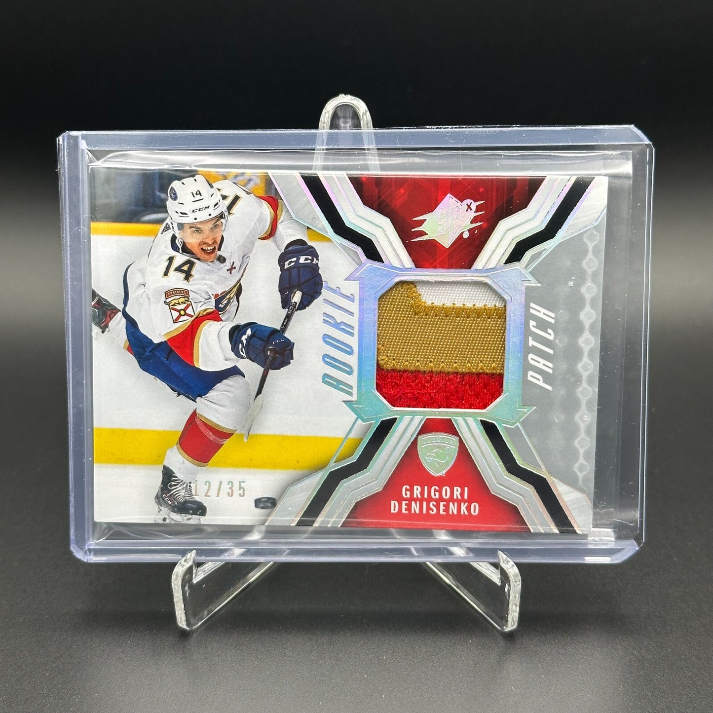 2021-22 UD SPx GRIGORI DENISENKO #RJ-GD 12/35 Rookie Patch - Florida Panthers