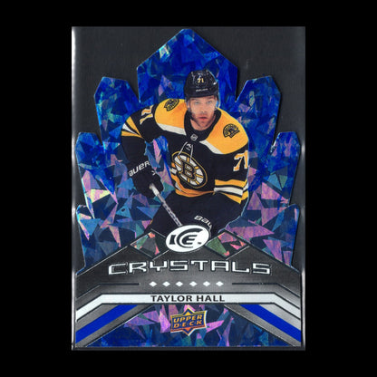 2021-22 UDIce TAYLOR HALL #IC-30 Ice Crystals Die-Cut - Boston Bruins