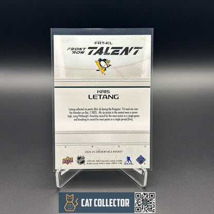 2024-25 UD Credentials KRIS LETANG #FRT-KL Front Row Talent