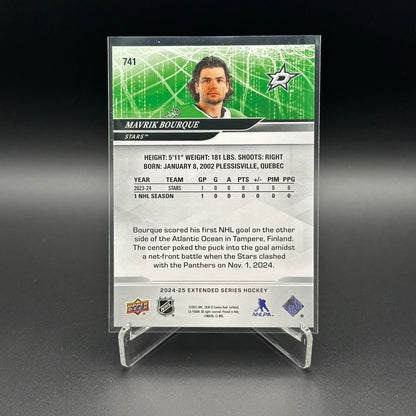 2024-25 UD Extended Series MAVRIK BOURQUE #741 1st Round Draft - Dallas Stars