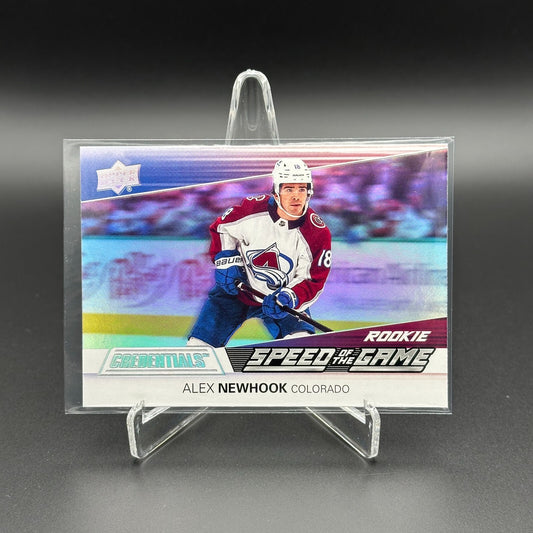 2021-22 UD Credentials ALEX NEWHOOK #SGR5 Speed of the Game RC