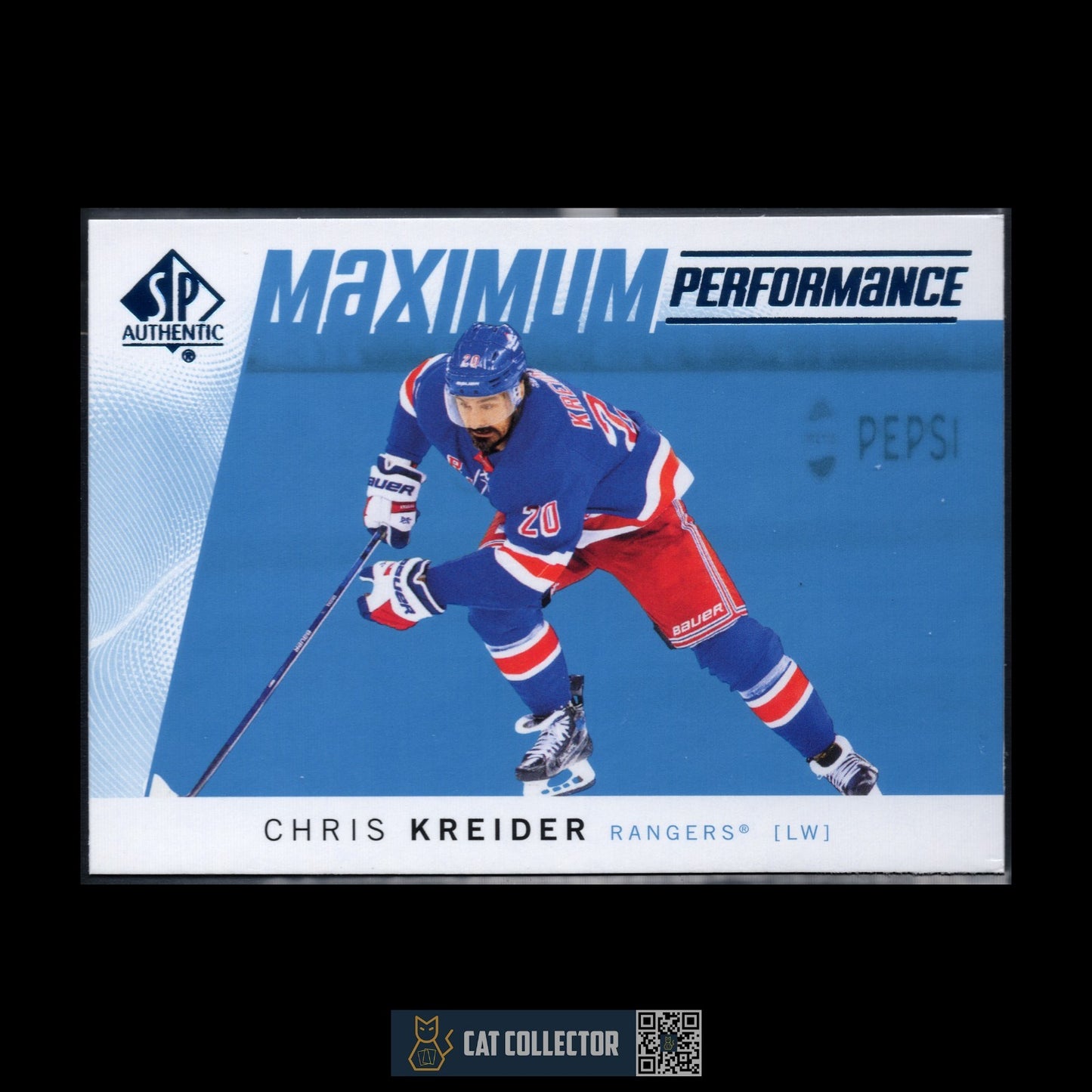 2024-25 UD SP Authentic CHRIS KREIDER #MP-20 Maximum performance Blue