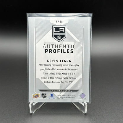 2023-24 UD SP Authentic KEVIN FIALA #AP-15 Authentic Profiles 1001/1299