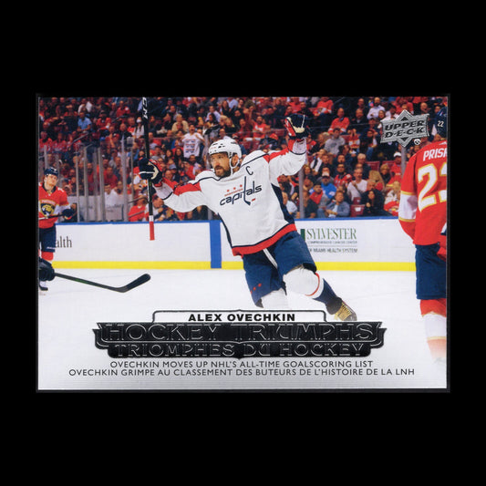 2022-23 UD Tim Hortons ALEX OVECHKIN #HT-3 Hockey Triumphs - Washington Capitals