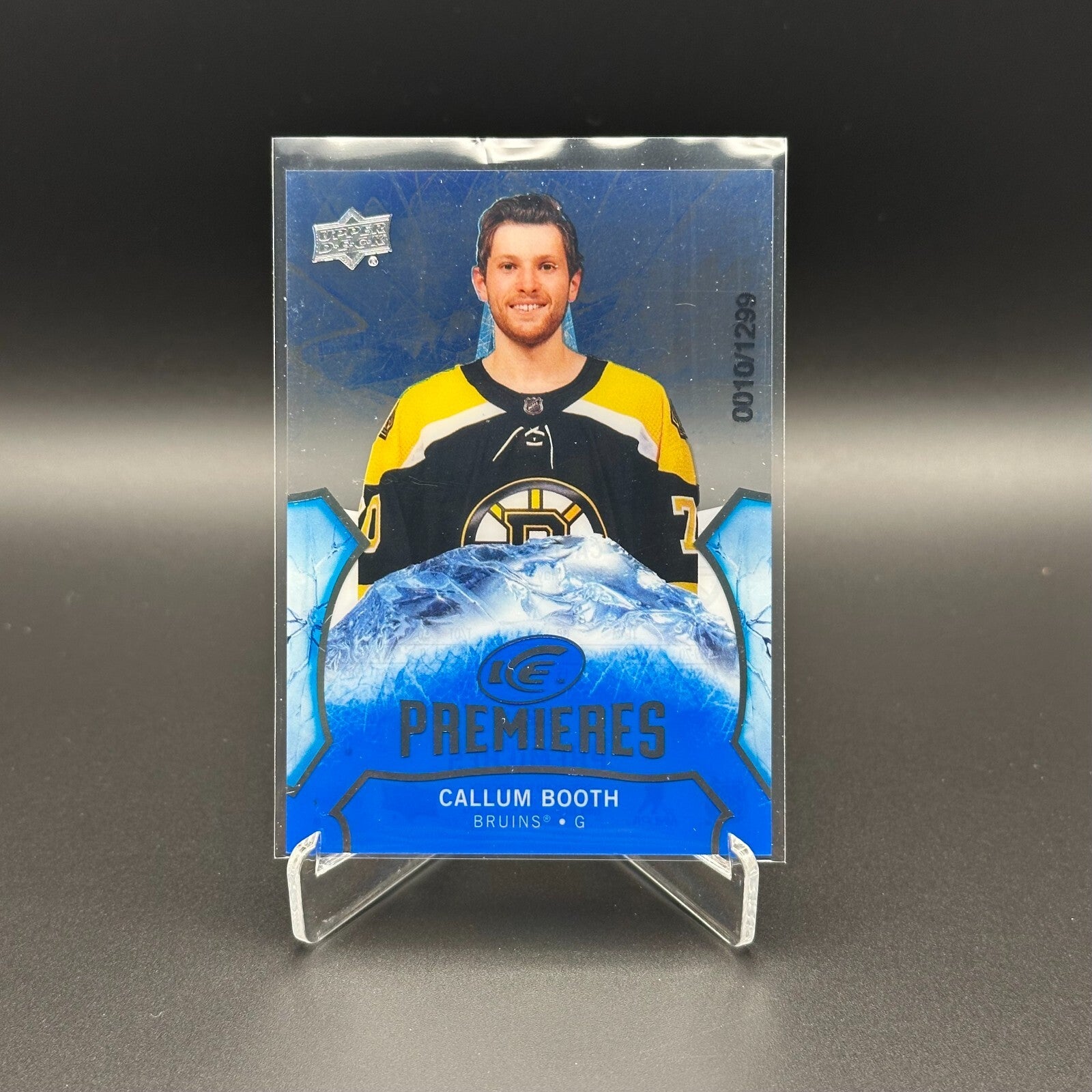 2020-21 UD Ice CALLUM BOOTH #105 Ice Premieres Rookie RC /1299