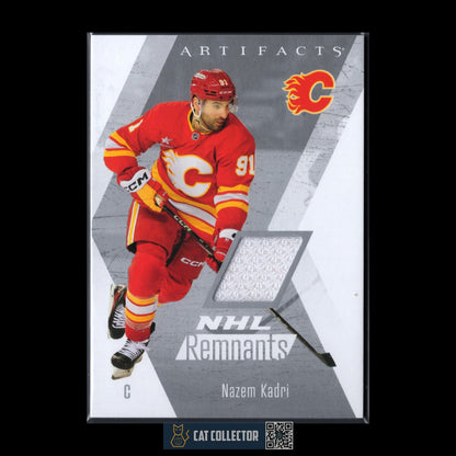 2025-26 UD Artifacts NAZEM KADRI #NR-21 NHL Remnants Jersey - Calgary Flames
