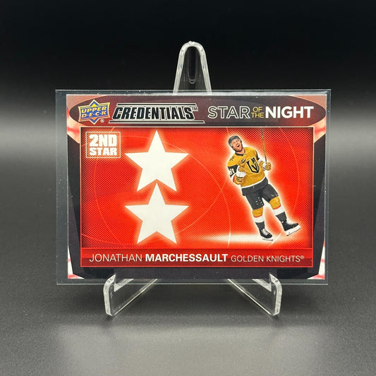 2021-22 UD Credentials JONATHAN MARCHESSAULT #2S-1 Second Star of the Night