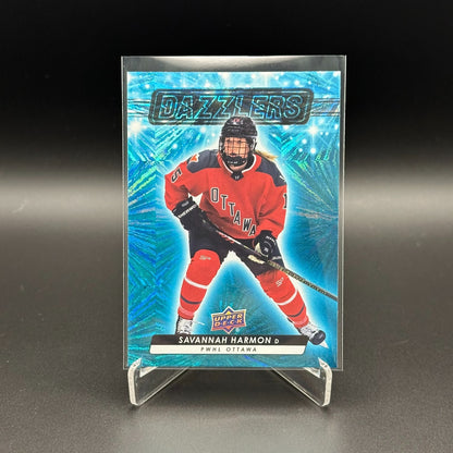 2024-25 UD PWHL SAVANNAH HARMON #DZ-14 Dazzlers Blue - 1st EDITION!