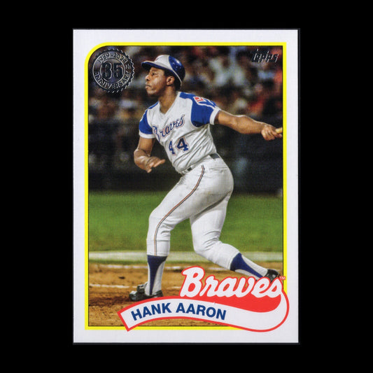 2024 Topps Series 2 HANK AARON #89B2-2 1989 Topps Baseball
