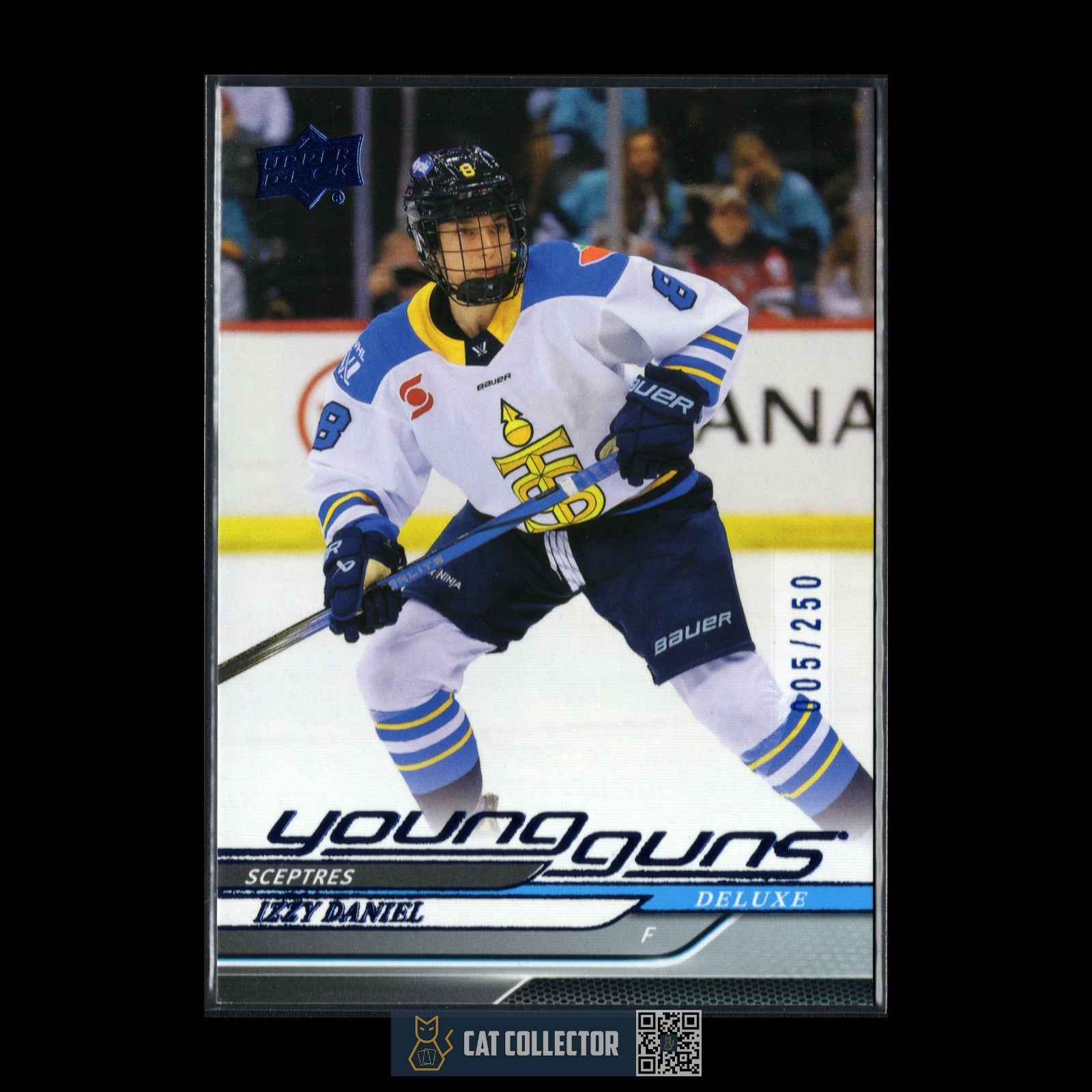 2024-25 UD PWHL IZZY DANIEL #60 Young Guns Deluxe RC /250