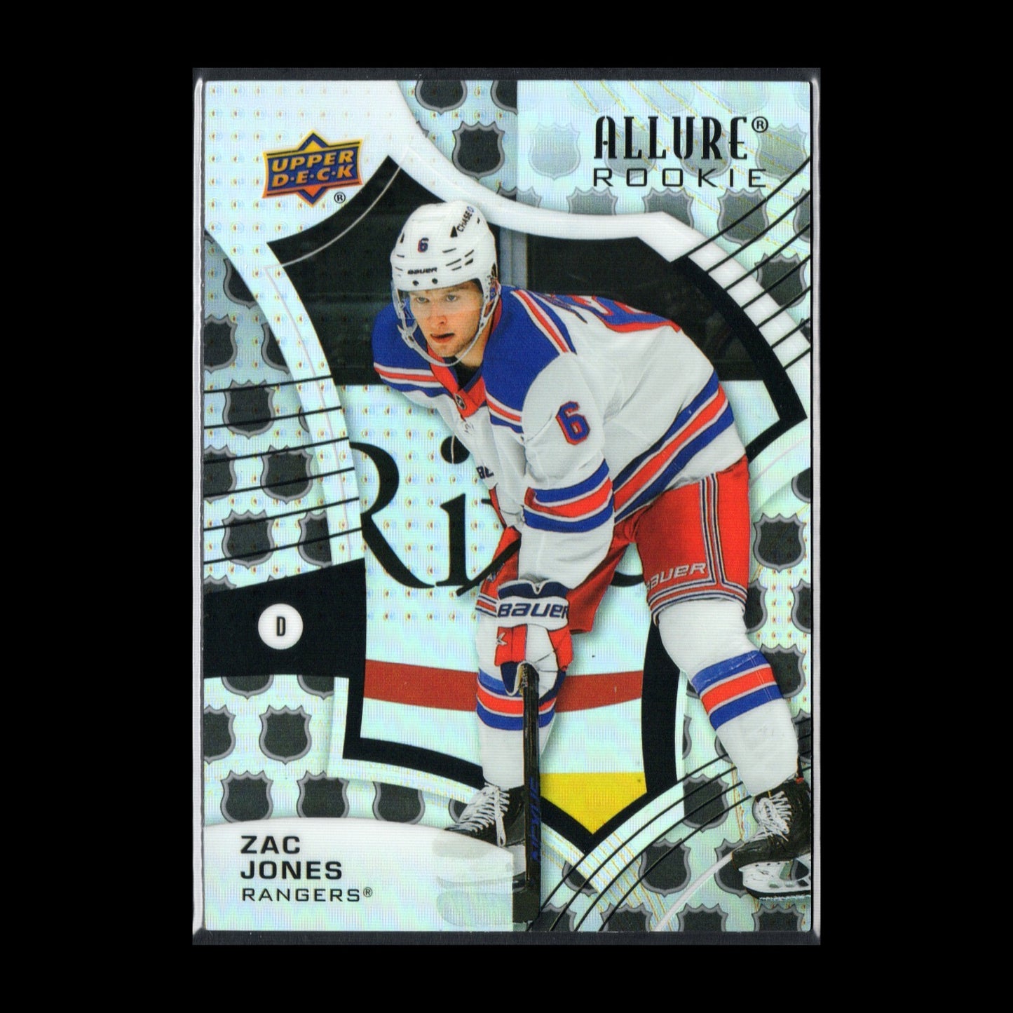 2021-22 UD Allure ZAC JONES #139 NHL Shield 1917 RC - New York Rangers