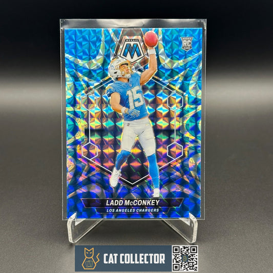 2024 Panini Mosaic LADD McCONKEY #334 Rookie RC Reactive blue Prizm