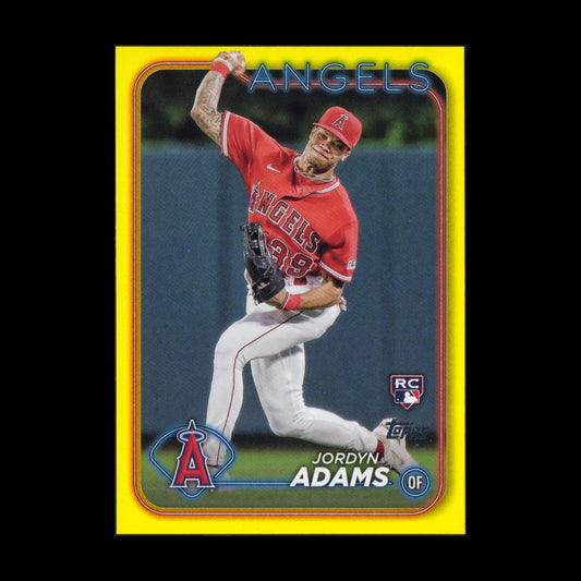 2024 Topps Series 2 JORDYN ADAMS #470 ROOKIE Yellow border parallel