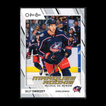 2023-24 O-Pee-Chee BILLY SWEEZEY #557 Marquee rookie RC - Columbus Blue Jackets