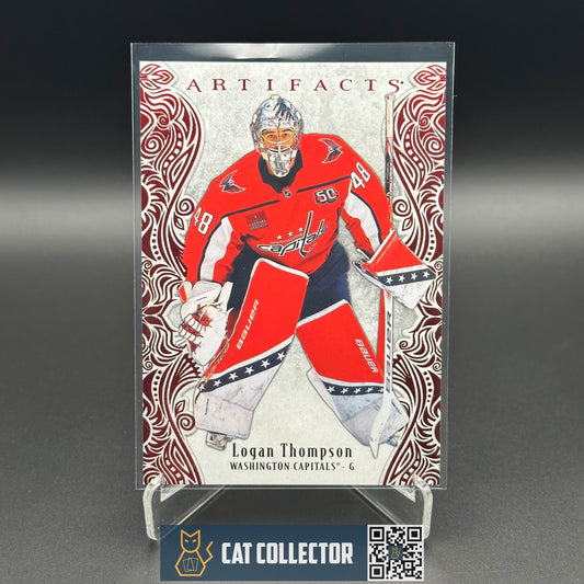 2025-26 UD Artifacts LOGAN THOMPSON #47 Ruby Red /599 - Washington Capitals