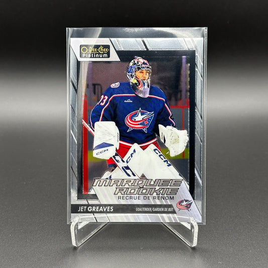 2023-24 OPC Platinum JET GREAVES #237 Marquee rookie RC - Columbus Blue Jackets