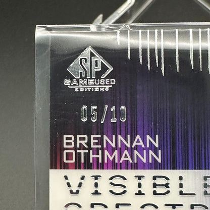 2024-25 SP Game Used BRENNAN OTHMANN #VSW-23 Visible Spectrum White RC 5/10