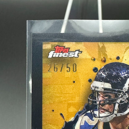 2024 Topps Finest CHRIS LONG #FA-CL Gold Refractor Auto 26/50 - St. Louis Rams