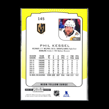 2022-23 O-Pee-Chee Platinum PHIL KESSEL #145 Neon Yellow Surge