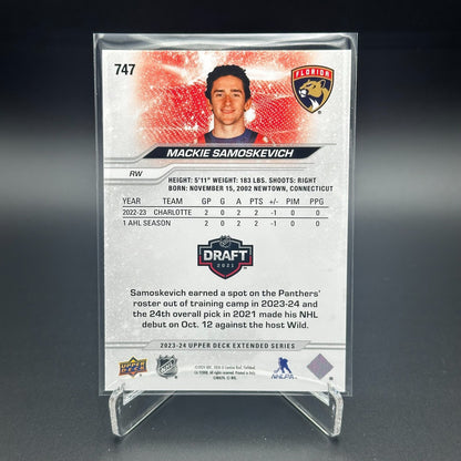 2023-24 UD Extended series MACKIE SAMOSKEVICH #747 1st Round Draft Rookie